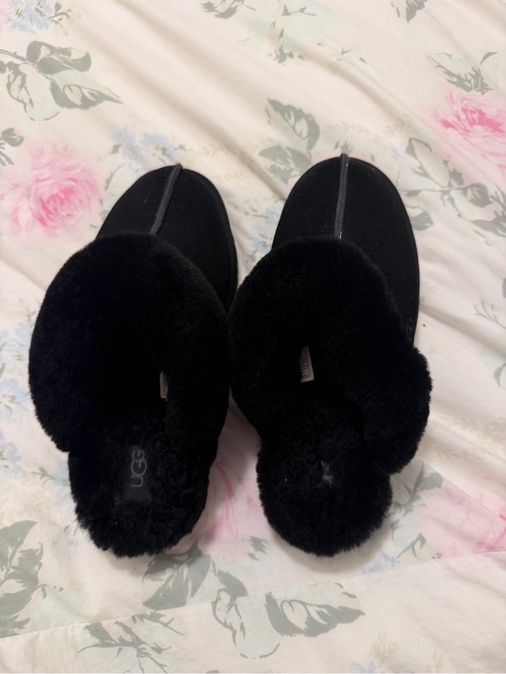 UGG Women's Black Platform Slippers
